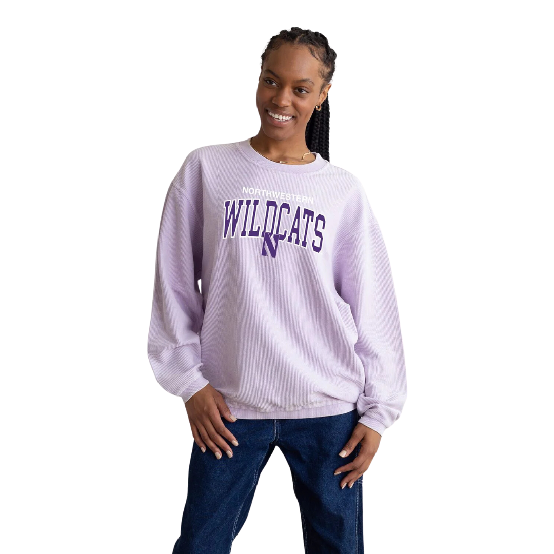 Northwestern Lilac Corded Crew Chicka D – Northwestern Team Store