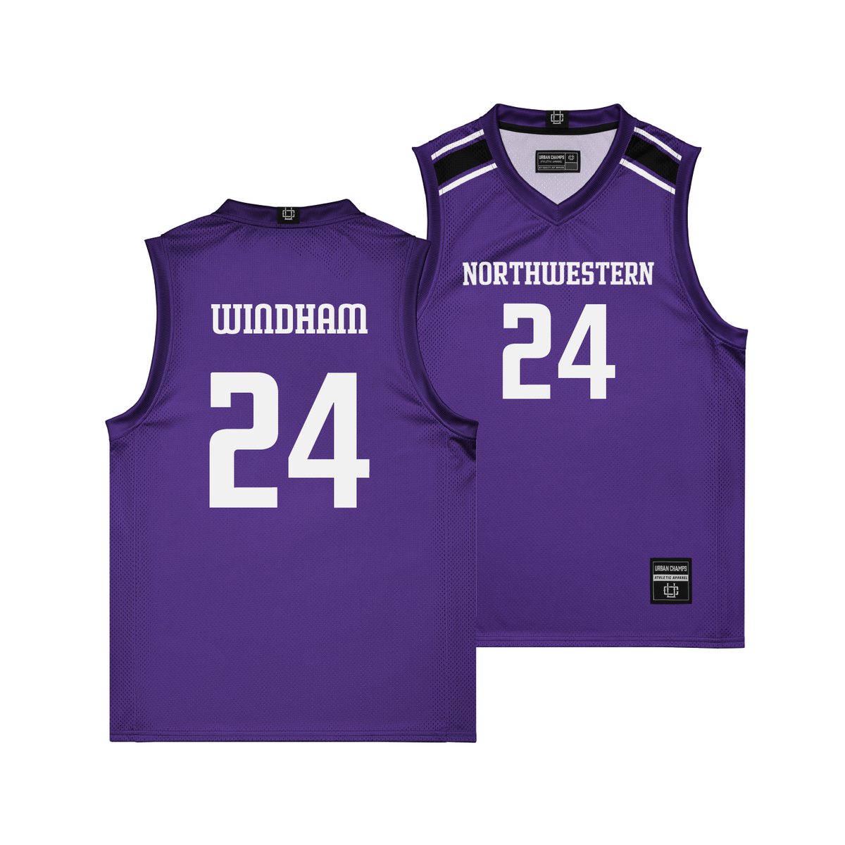 Northwestern Wildcat's NIL Basketball Jersey #24 KJ Windham