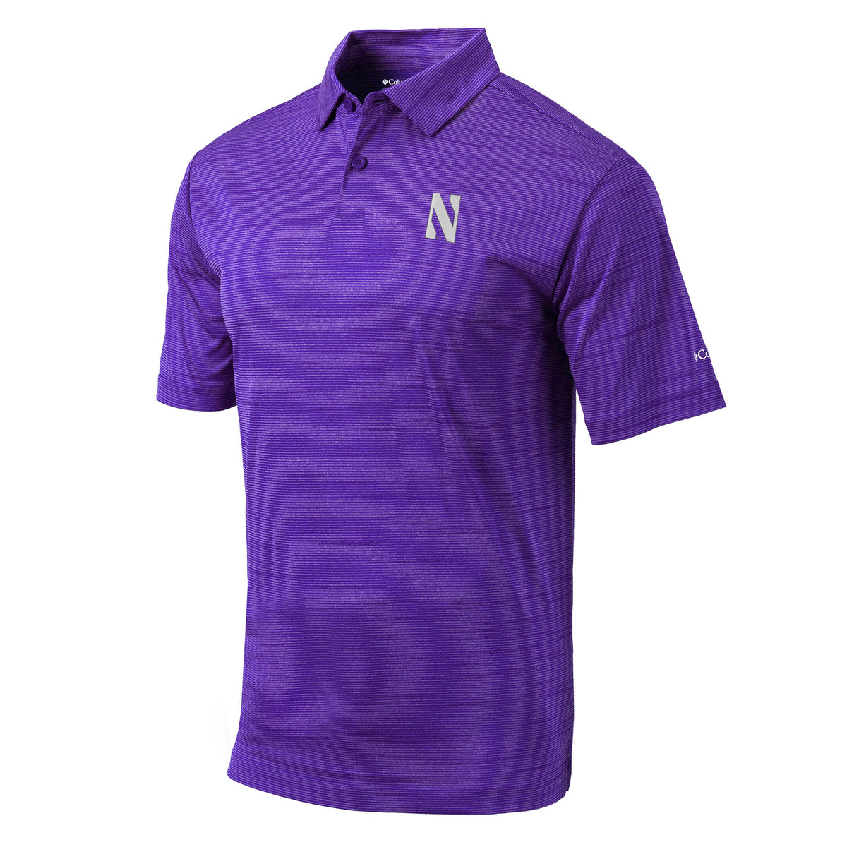 Northwestern Wildcats Men's Columbia Omni-Wick Purple Polo
