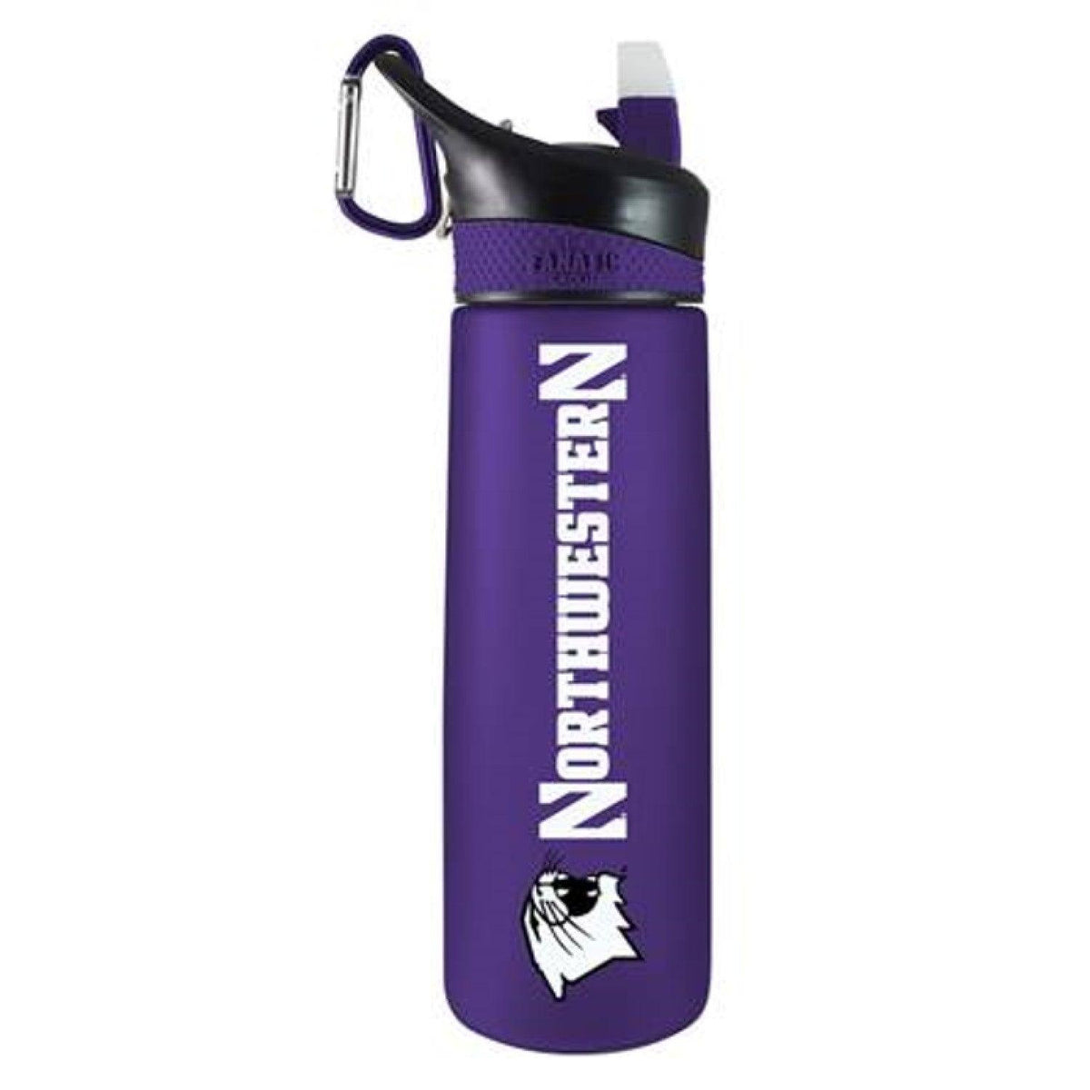 Black Northwestern Wildcats 24oz. Stainless Sport Bottle