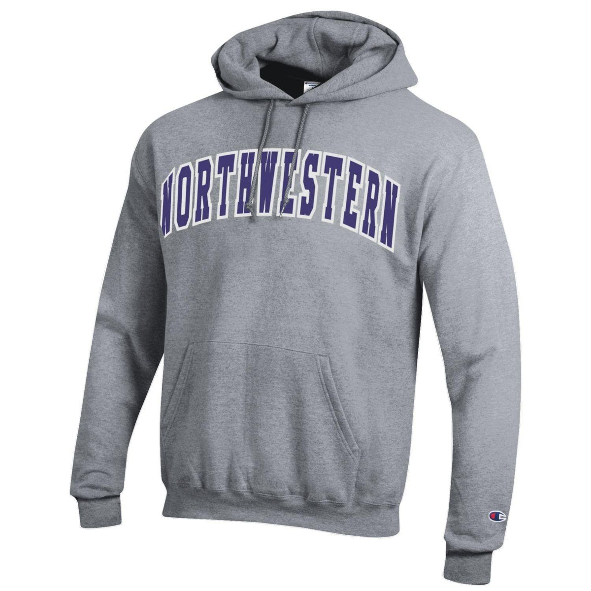 Northwestern Wildcats Men s Champion Arch Grey Hoodie