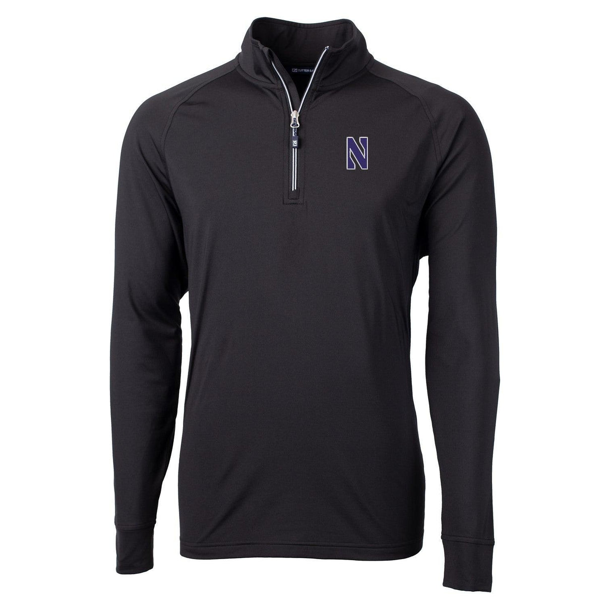 Northwestern Wildcats Men's Under Armour Tactical Tech™ Black Short Sleeve  T-Shirt with Stylized Northwestern N Design