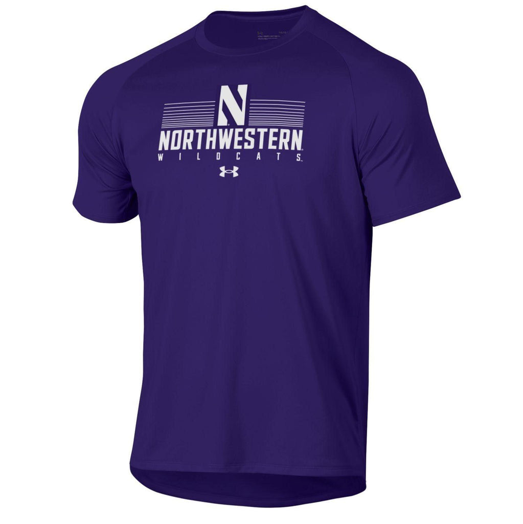 Northwestern Wildcats Men's Under Armour Tech 2.0 T-Shirt - Northwestern Team Store
