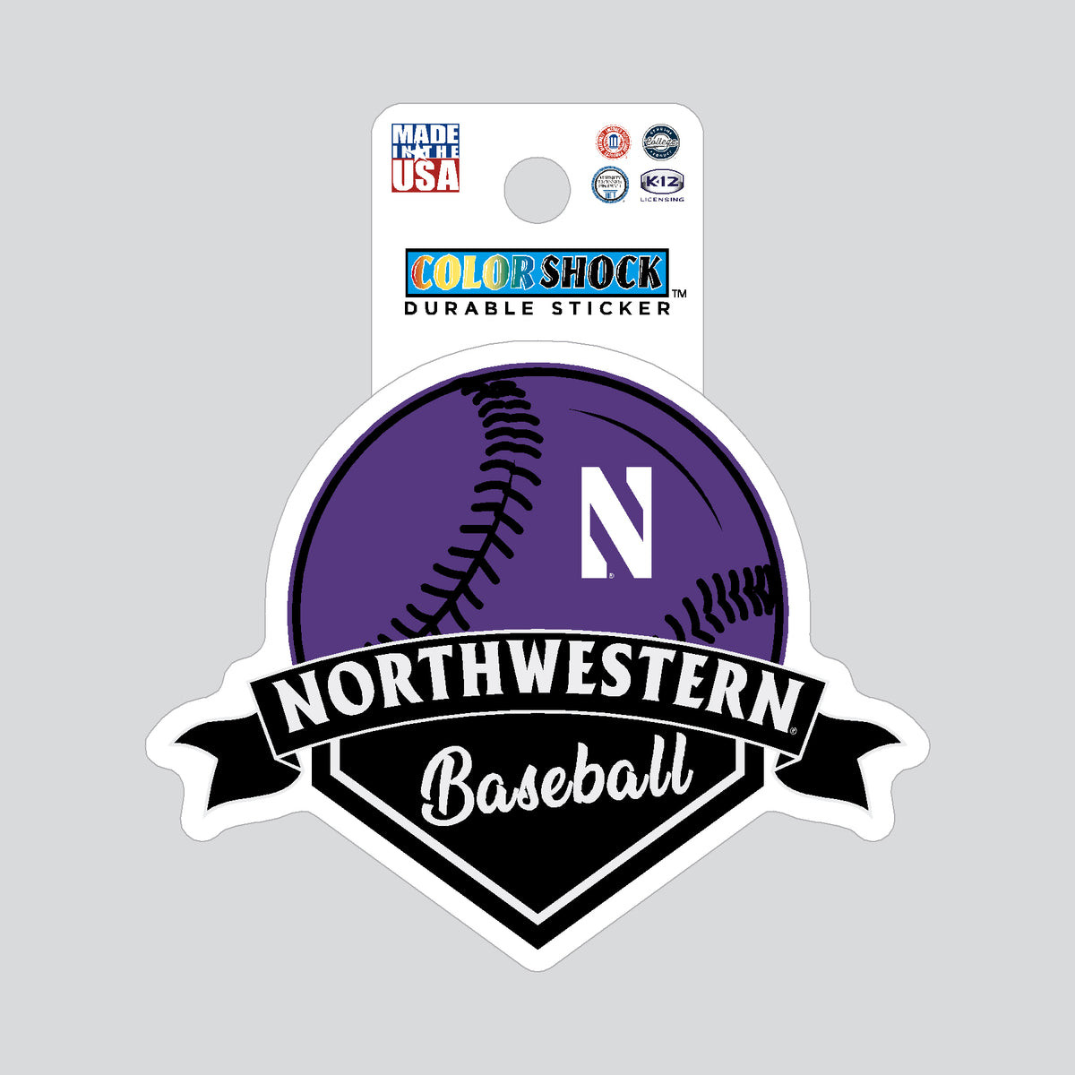 Northwestern Wildcats 30"X40" Purple Banner Flag With N-cat & Northwestern Wildcats Design