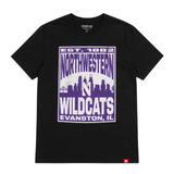 Northwestern Black EST 1882 Duke Tee