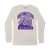 Northwestern Classic Cat Graphic Long Sleeve Tee