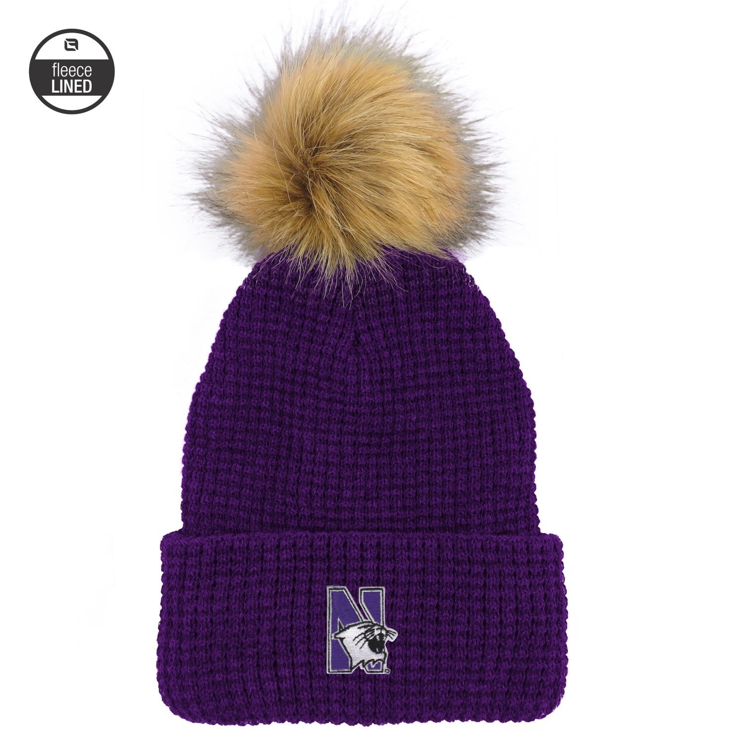 VTG! Knit Outerwear Purple Wool Blend Fair Isle Beanie Hat‎ Made in USA Nordic Highland Fair Isle Beanie - Purple Geo Hat Jacquard | Sweaty  main image 3