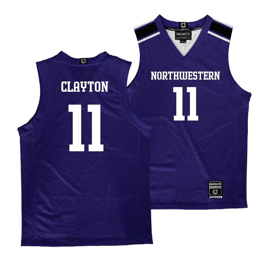 Northwestern Wildcat s NIL Basketball Jersey 11 Jordan Clayton