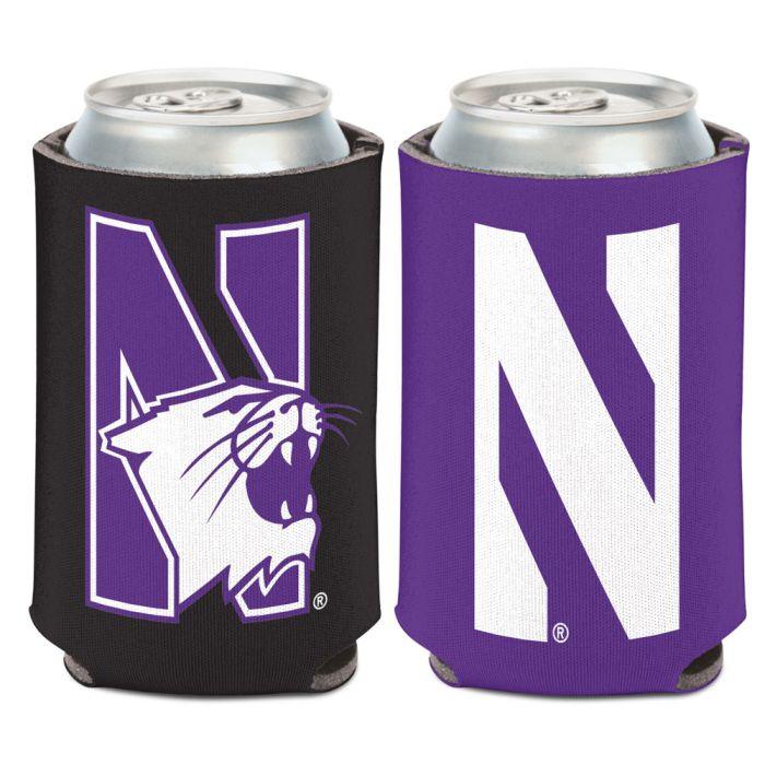 Northwestern Wildcats 2 Sided 12oz Can Cooler - Northwestern Team Store