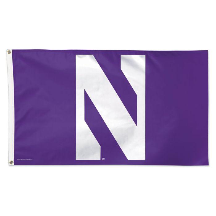 Northwestern Wildcats 3x5 "N" Flag - Northwestern Team Store