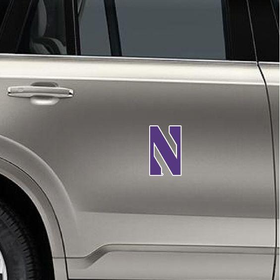 Northwestern Wildcats 3X5 "N" Magnet Decal - Northwestern Team Store