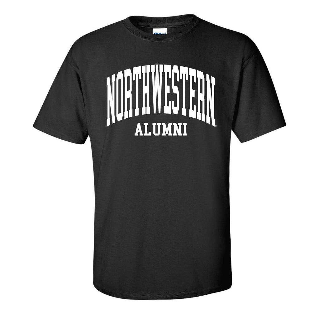 Northwestern Wildcats Alumni Black T-Shirt - Northwestern Team Store