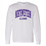 Northwestern Wildcats Alumni White Long-Sleeve T-Shirt - Northwestern Team Store