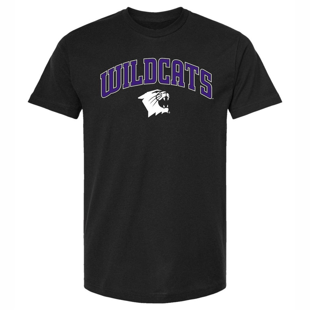 Northwestern Wildcats Arch Wildcat Black T-Shirt - Northwestern Team Store