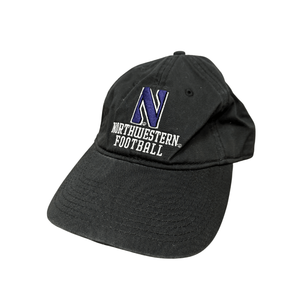 Northwestern Wildcats Champion Football Adjustable Black Hat - Northwestern Team Store