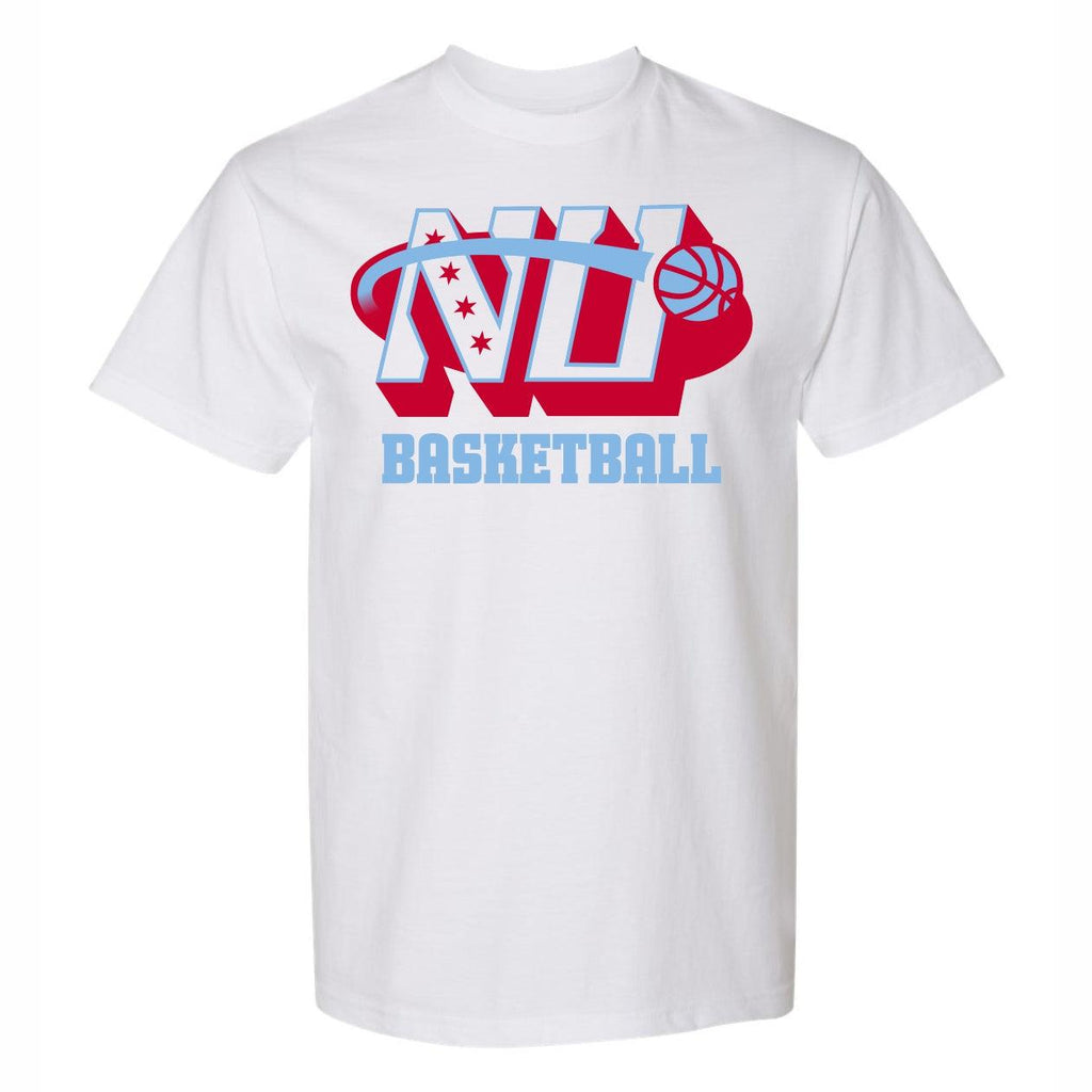 Northwestern Wildcats Chicago Flag Basketball T-Shirt - Northwestern Team Store