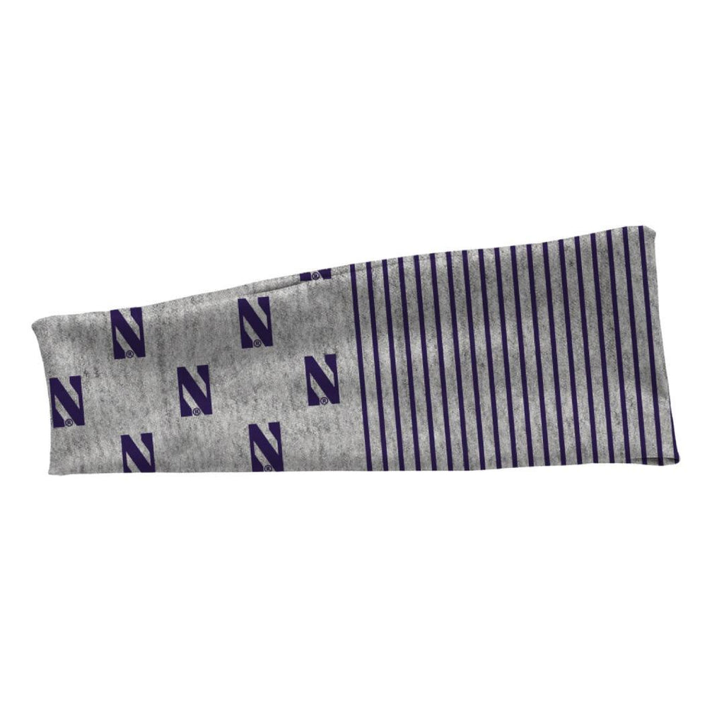 Northwestern University Wildcats Black Athletic Knit Sweatband / Wristband