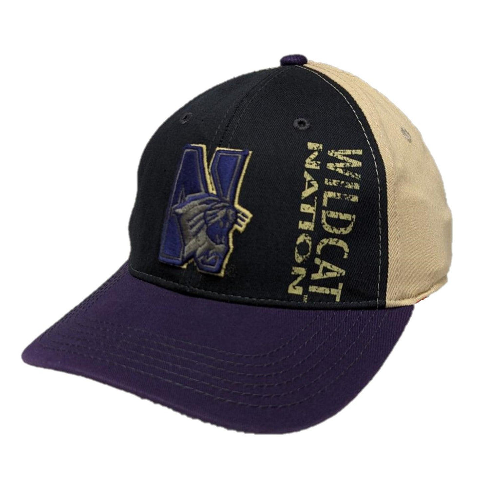 Northwestern Wildcats Color Block "Wildcat Nation" Hat - Northwestern Team Store