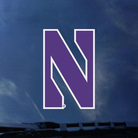 Northwestern Wildcats Color Shock "N" Decal - Northwestern Team Store