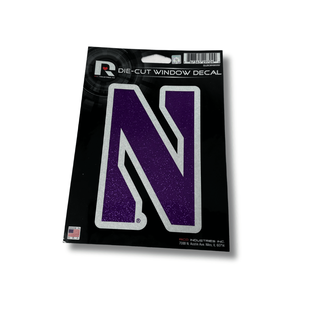 Northwestern Wildcats Die-Cut Shimmer Purple Decal - Northwestern Team Store