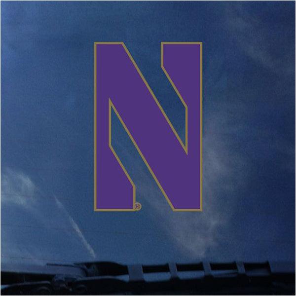 Northwestern Wildcats Gold Border "N" Decal - Northwestern Team Store