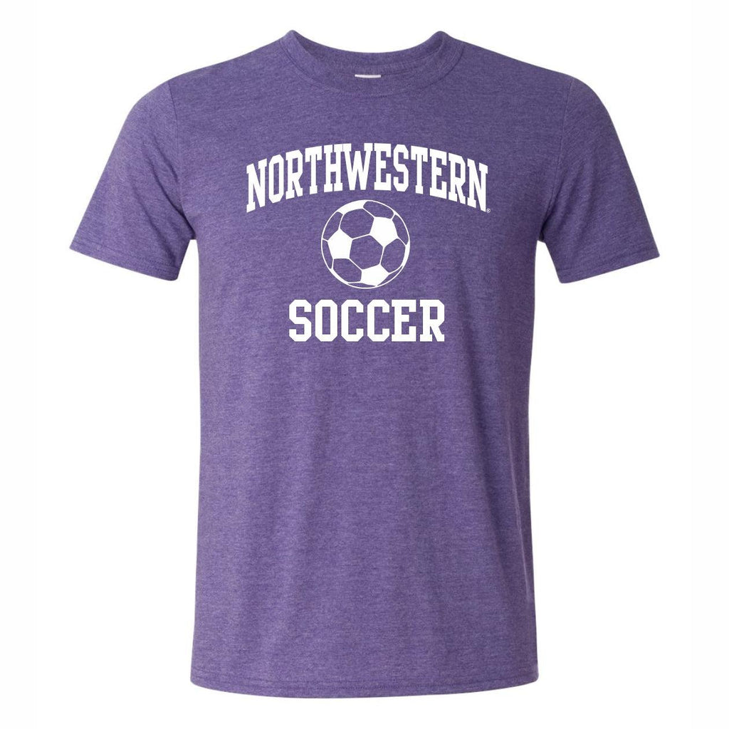 Northwestern Wildcats Heathered NU Soccer Purple T-Shirt - Northwestern Team Store