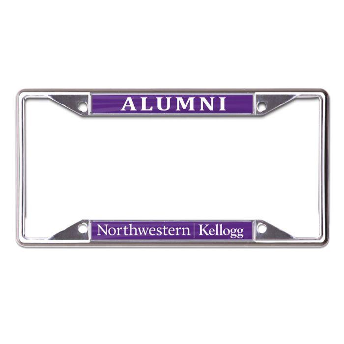 Northwestern Wildcats Kellogg Alumni License Plate Frame - Northwestern Team Store