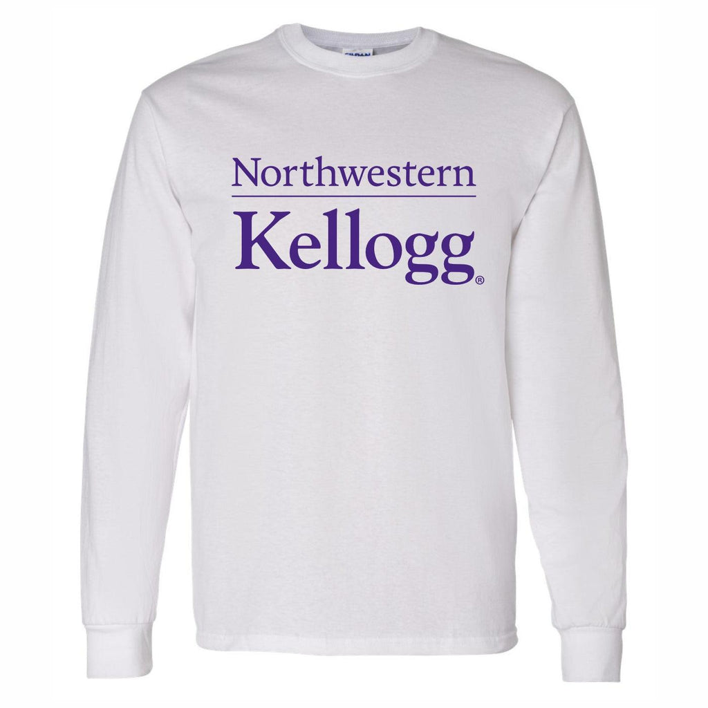 Northwestern Wildcats Kellogg Long-Sleeve White T-Shirt - Northwestern Team Store