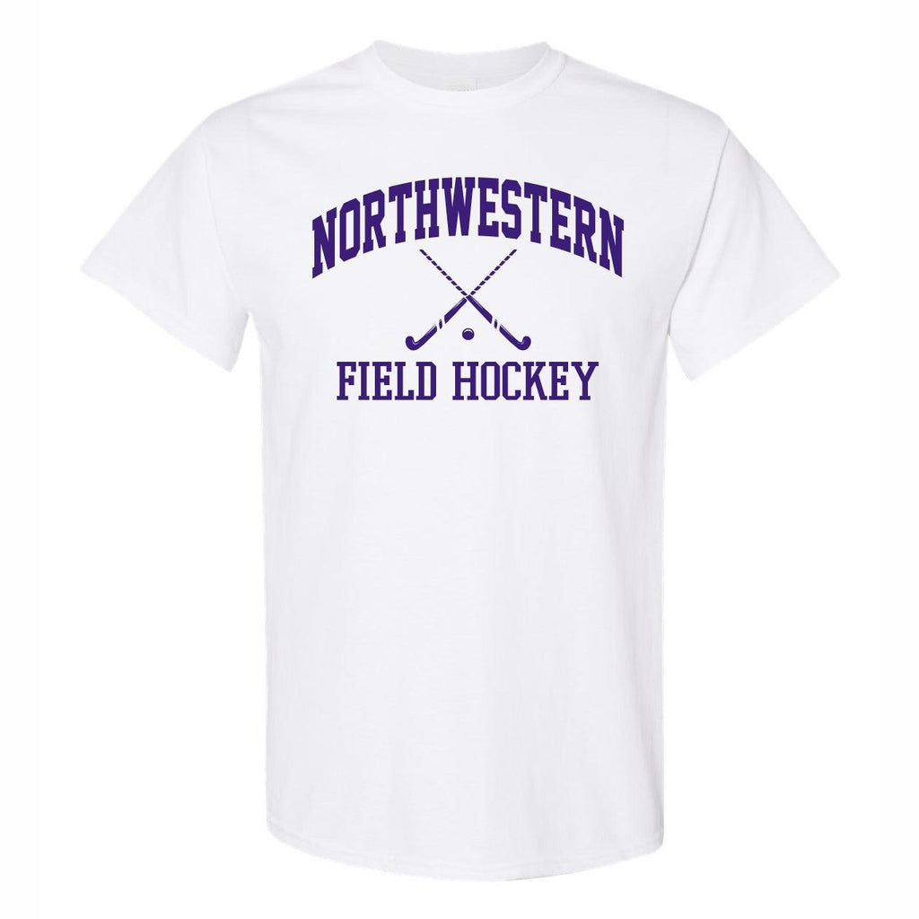 Northwestern Wildcats Men's Arched Field Hockey T-Shirt - Northwestern Team Store