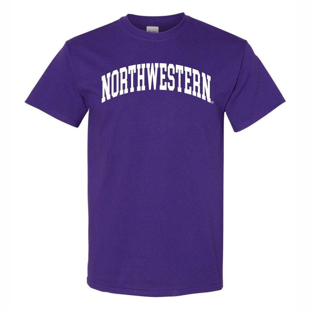 Northwestern Wildcats Men's Arched Purple T-Shirt - Northwestern Team Store