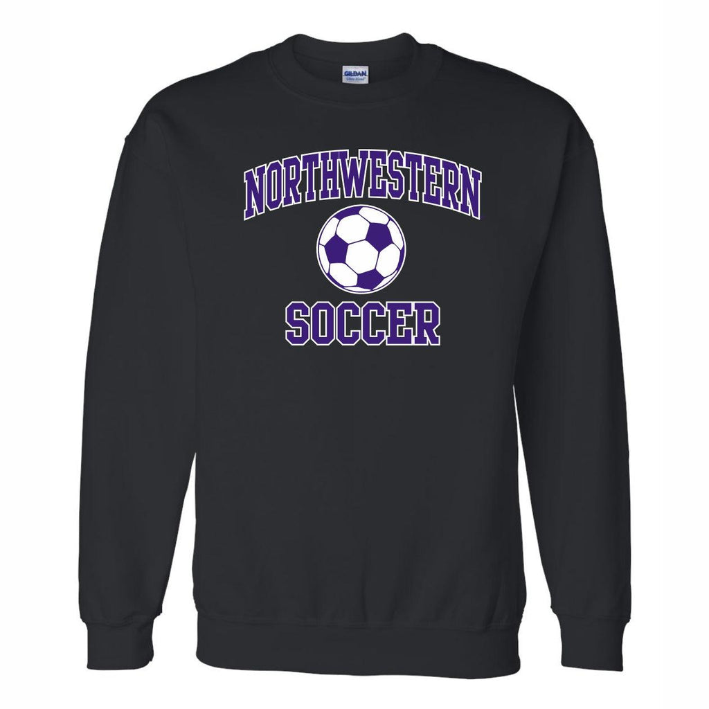 Northwestern Wildcats Men's Soccer Black Crew - Northwestern Team Store