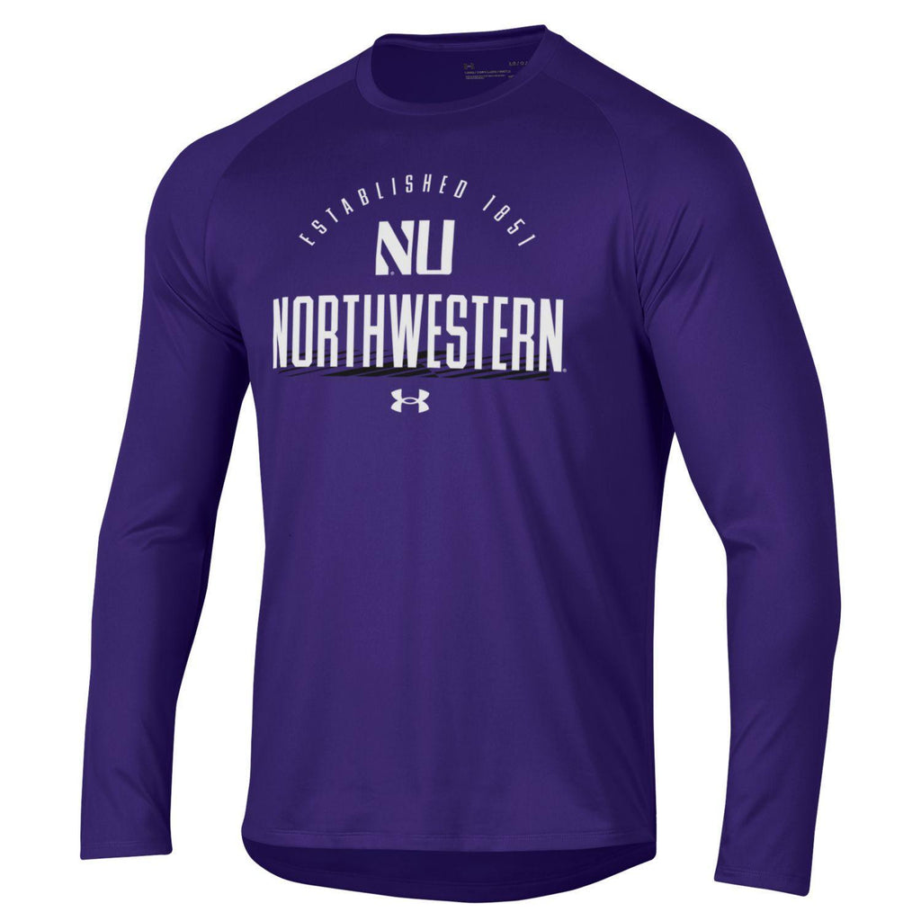 Northwestern Wildcats Men's Under Armour 1851 Establishment Long-Sleeve T-Shirt - Northwestern Team Store