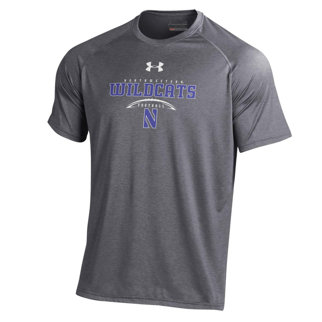 Northwestern Wildcats Men's Under Armour Half-Football T-Shirt - Northwestern Team Store