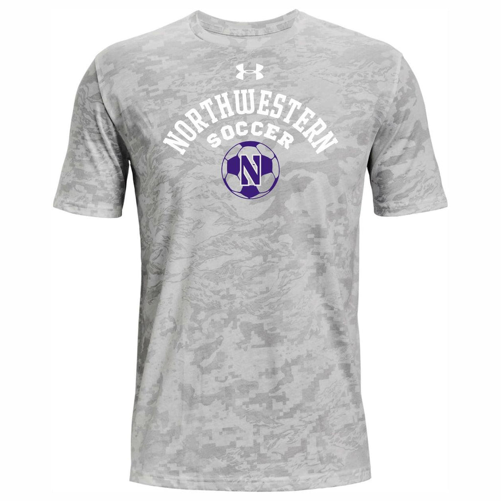 Northwestern Wildcats Men's Under Armour NU Soccer Grey Textured T-Shirt - Northwestern Team Store