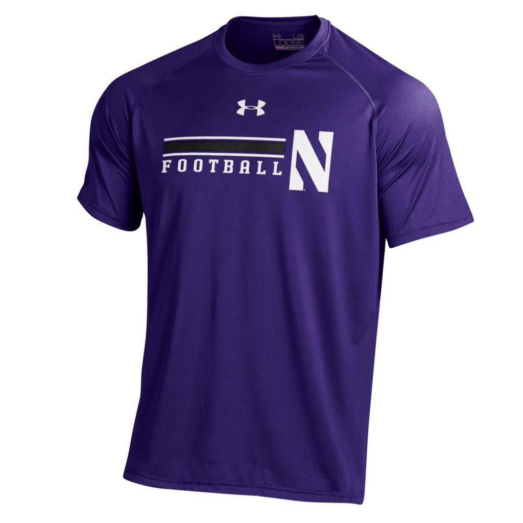 Northwestern Wildcats Men's Under Armour On-Field Purple T-Shirt - Northwestern Team Store