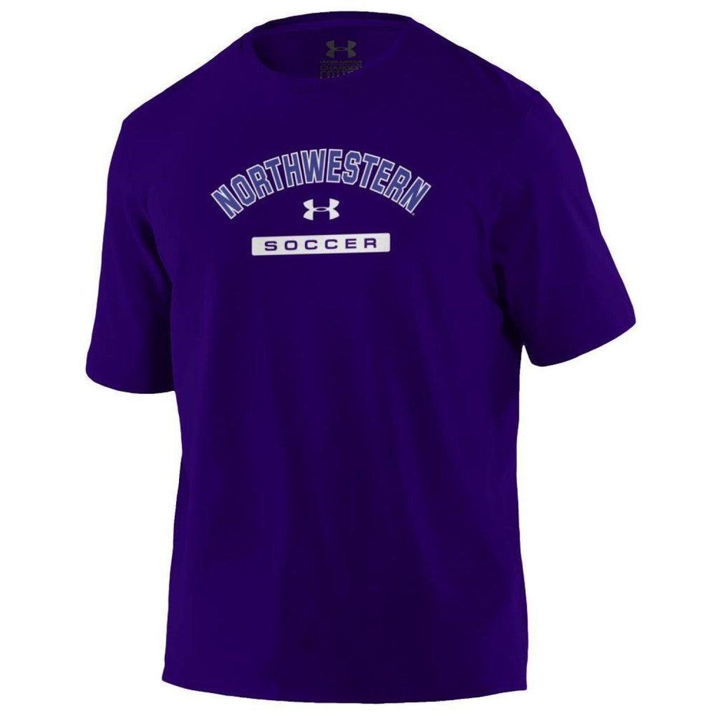Northwestern Wildcats Men's Under Armour Soccer Purple T-Shirt - Northwestern Team Store