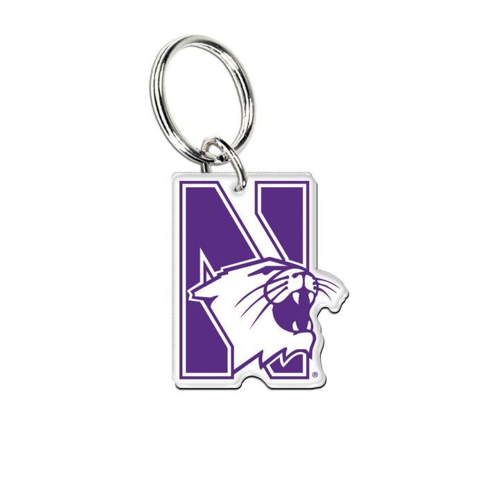 Northwestern Wildcats N-Cat Acrylic Key Ring - Northwestern Team Store