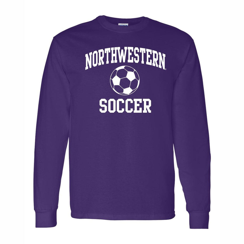 Northwestern Wildcats NU Soccer Purple Long-Sleeve T-Shirt - Northwestern Team Store