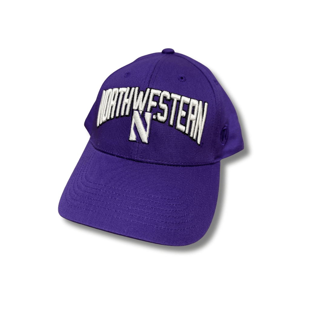 Northwestern Wildcats Over N Purple Snapback Hat - Northwestern Team Store