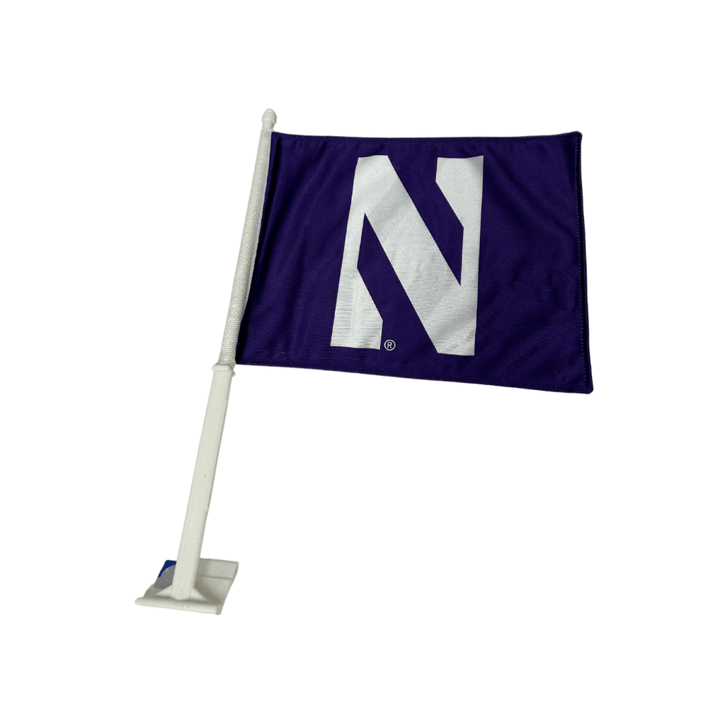 Northwestern Wildcats Purple Auto Window Flag - Northwestern Team Store