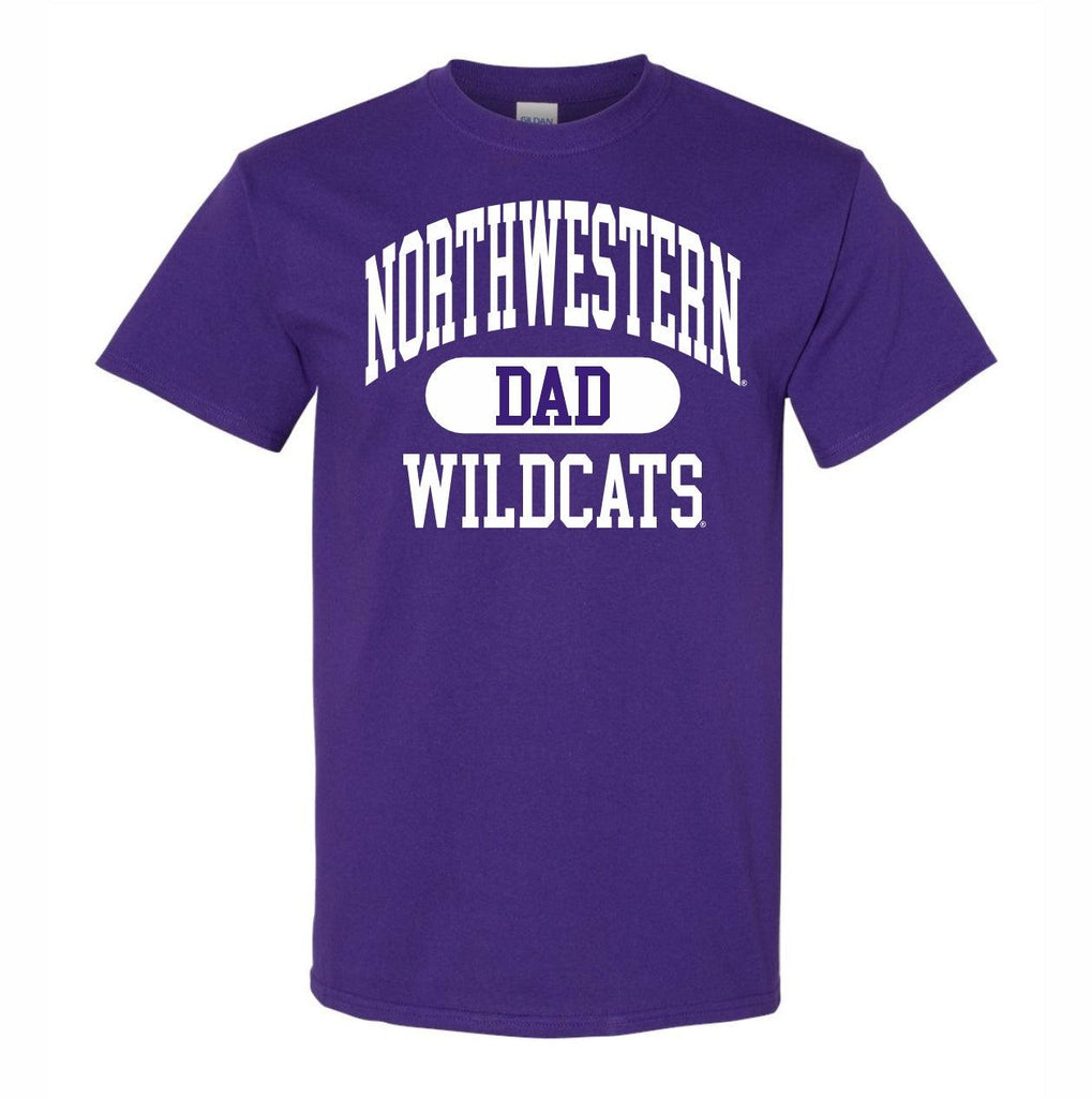 Northwestern Wildcats Purple Dad T-Shirt - Northwestern Team Store