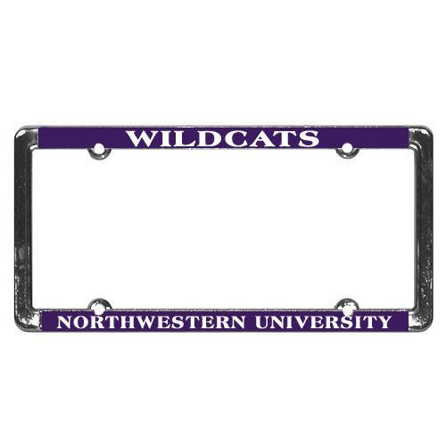 Northwestern Wildcats Thin License Plate Frame - Northwestern Team Store
