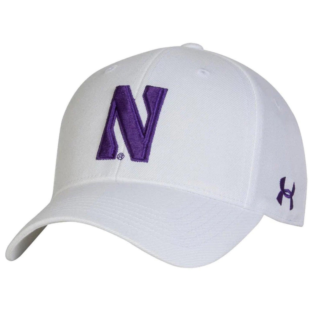 Northwestern Wildcats Under Armour Classic "Academic N" White Hat - Northwestern Team Store