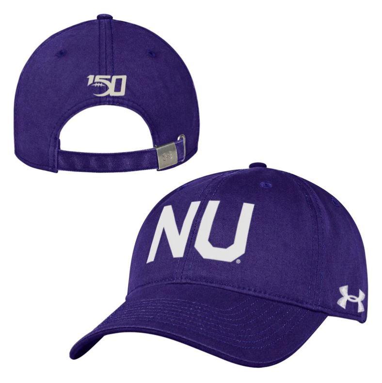 Northwestern Wildcats Under Armour "NU" 150th Anniversary Purple Hat - Northwestern Team Store