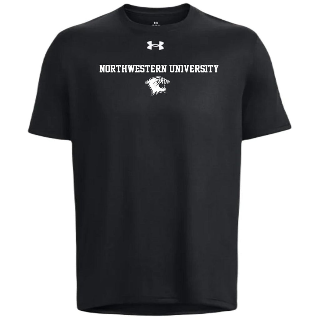 Northwestern Wildcats Under Armour White N-Cat Black T-Shirt - Northwestern Team Store