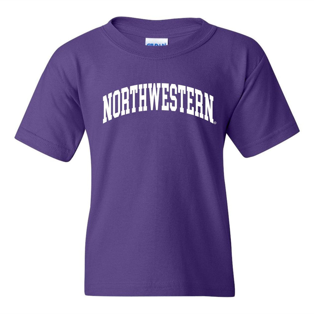 Northwestern Wildcats Youth 1C Arched Purple T-Shirt - Northwestern Team Store