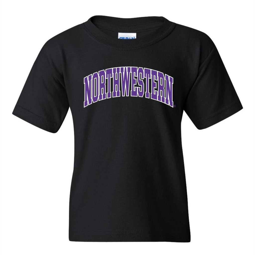 Northwestern Wildcats Youth Arched 2-Color T-Shirt - Northwestern Team Store
