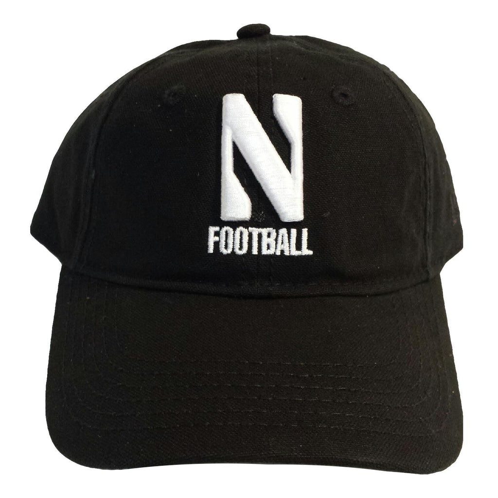 Northwestern Wildcats Youth Classic "Academic N" Football Black Hat - Northwestern Team Store