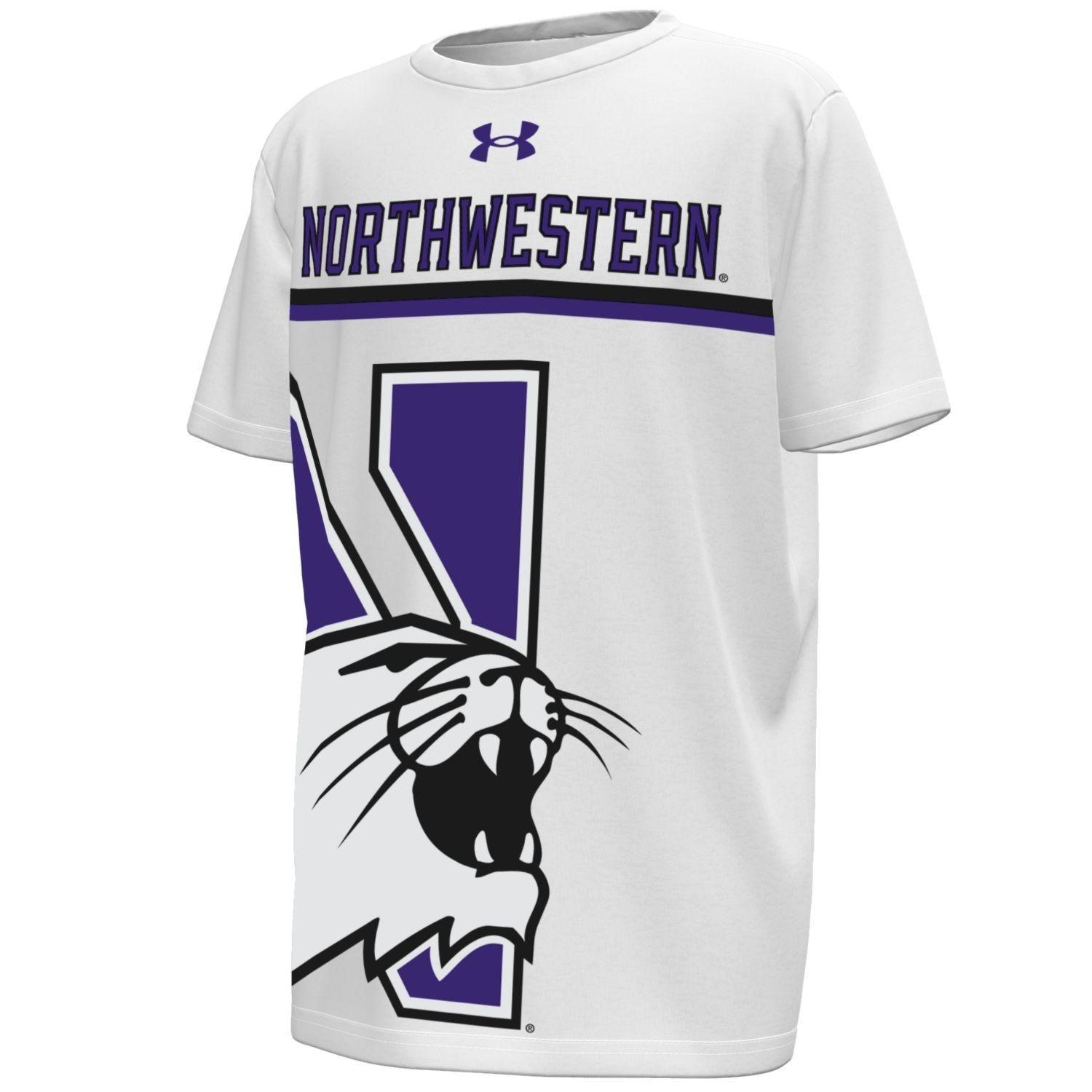 Northwestern Wildcats Youth Under Armour Gameday N-Cat T-Shirt
