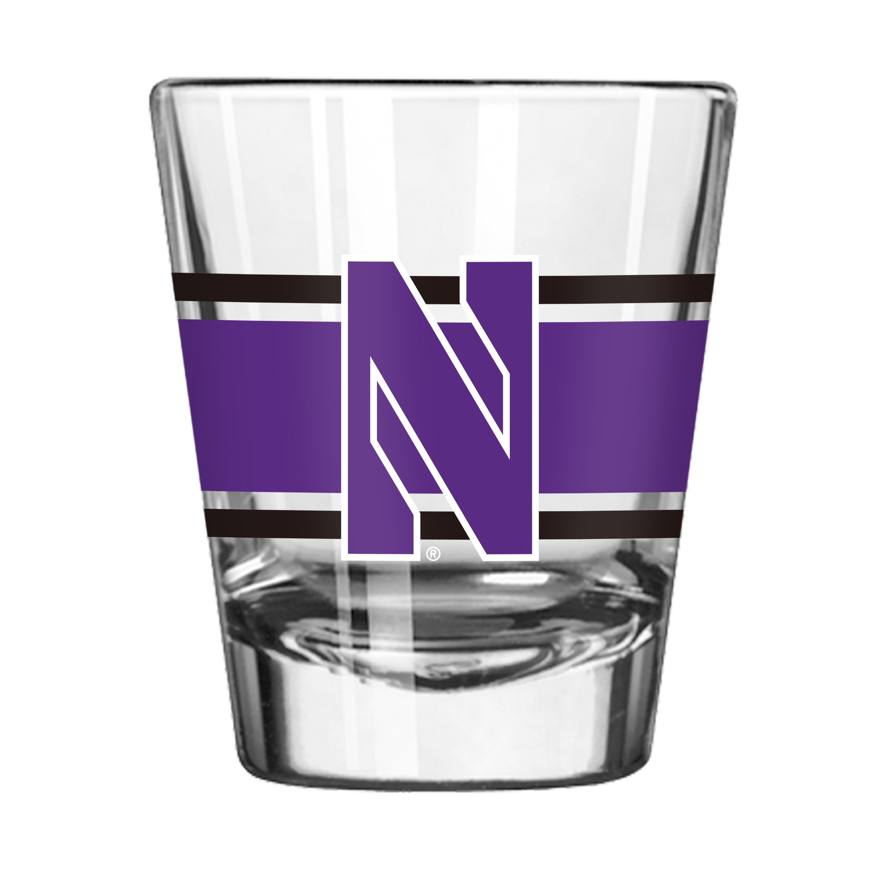 Northwestern Wildcats Stripe Shot Glass